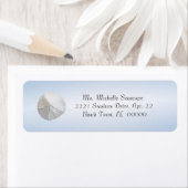 ブルーリターンラベルのサンドドル写真 ラベル (インサイチュ)