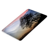 ブルーリッジパークウェイからのスモークマウンテンサンセット マグネット (左側)