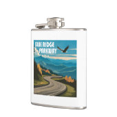 ブルーリッジパークウェイイーグル フラスク (左)