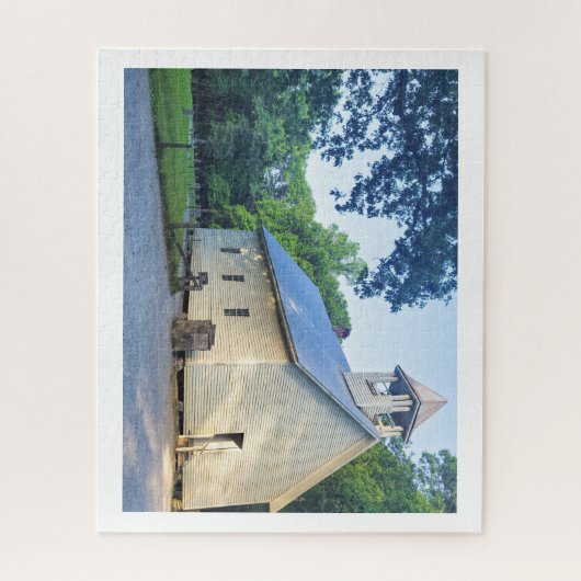 ブルーリッジパークウェイカデスコーブバプテスト教会 ジグソーパズル (縦)