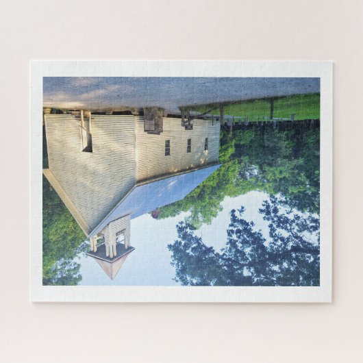 ブルーリッジパークウェイカデスコーブバプテスト教会 ジグソーパズル (横)