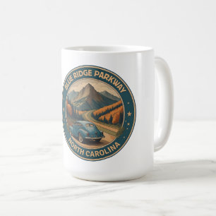 ブルーリッジパークウェイシーニックバイウェイクラシックカートリップ コーヒーマグカップ