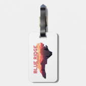 ブルーリッジパークウェイノースカロライナの地図 ラゲッジタグ (裏面縦)