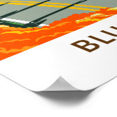 ブルーリッジパークウェイヴィンテージ ポスター (角)