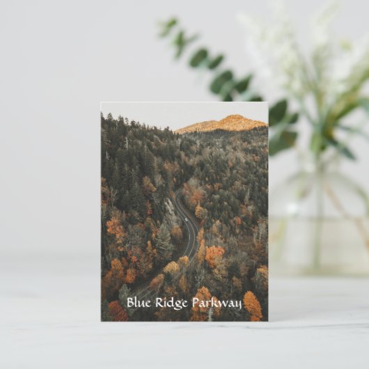 ブルーリッジパークウェイ写真風光明媚なアパラチア ポストカード (スタンド正面)
