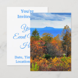 ブルーリッジパークウェイ秋オーバーフローズオブパイロットマウンテン 招待状
