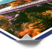 ブルーリッジパークウェイ – バージニア – ノースカロライナ州 ポスター (角)