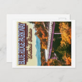 ブルーリッジパークウェイ – バージニア – ノースカロライナ州 ポストカード (正面/裏面)