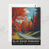 ブルーリッジパークウェイ、旅行 ポストカード (正面/裏面)