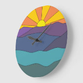 ブルーリッジマウンテンズクロック ラージ壁時計 (傾斜)