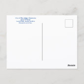 ブルーリッジマウンテンズジャンプオフロックNC写真 ポストカード (裏面)