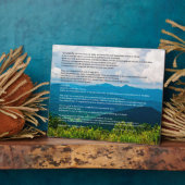 ブルーリッジマウンテンズデシデラタプラーク フォトプラーク (側面)