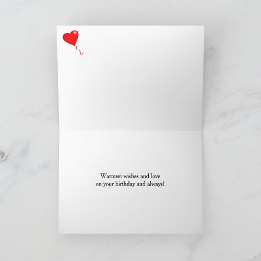 ブルーリッジマウンテンズノースイーストジョージア誕生日 カード (内部)