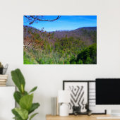 ブルーリッジマウンテンズビュー ポスター (ホームオフィス)