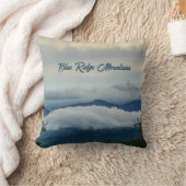 ブルーリッジマウンテンズフォトブルー クッション (ブランケット)