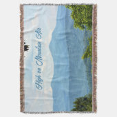 ブルーリッジマウンテンズフォト スローブランケット (正面縦)