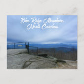 ブルーリッジマウンテンズローレルパークジャンプオフロックNC ポストカード (正面)