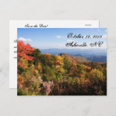 ブルーリッジマウンテンズ日付を保存 案内ポストカード (正面/裏面)