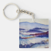 ブルーリッジマウンテンズ&ファミリー写真テンプレート キーホルダー (正面)