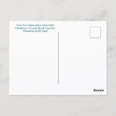 ブルーリッジマウンテンズ – ベアワーマウンテンNC ポストカード (裏面)