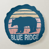 ブルーリッジレトロベア装飾用クッション ラウンドクッション (裏面)