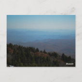 ブルーリッジ山々が旅行写真を呼び出している ポストカード (裏面)