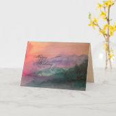 ブルーリッジ山折りグリーティングカード カード (黄色い花)