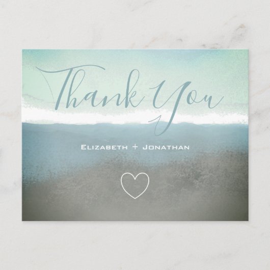 ブルーリッジ山脈ありがとうございます ポストカード (正面)