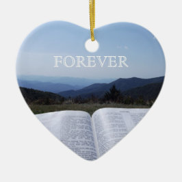 ブルーリッジ山脈のハートのオーナメントロビンAyscue セラミックオーナメント