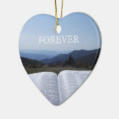ブルーリッジ山脈のハートのオーナメントロビンAyscue セラミックオーナメント (左)