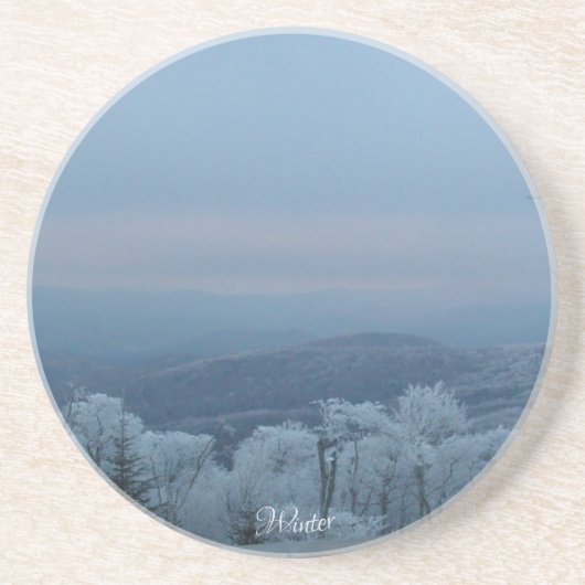 ブルーリッジ山脈の冬 コースター (正面)