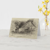 ブルーリッジ山脈の国の挨拶状 カード (黄色い花)