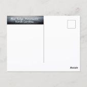 ブルーリッジ山脈 ノースカロライナ州 劇的な空 ポストカード (裏面)