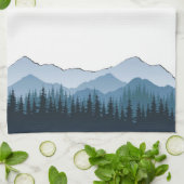 ブルーリッジ山脈、モンテベロのカスタマイズ可能 キッチンタオル (折り畳み)