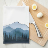 ブルーリッジ山脈、モンテベロのカスタマイズ可能 キッチンタオル (四つ折り)