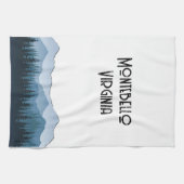 ブルーリッジ山脈、モンテベロのカスタマイズ可能 キッチンタオル (横)