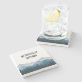 ブルーリッジ山脈、モンテベロのカスタマイズ可能 ストーンコースター (横)