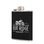 ブルーリッジ・パークウェイのオートバイ フラスク (左)