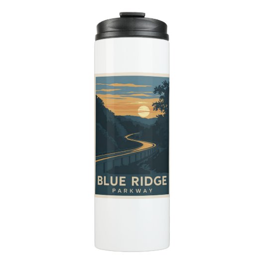 ブルーリッジ・パークウェイの夕日 タンブラー (正面)