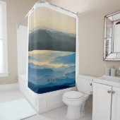 ブルーリッジ・マウンテン・サンライズ・サンセット シャワーカーテン (インサイチュ)