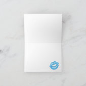 ブルーリップスティックキスノートカード カード (内部)