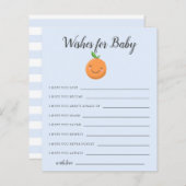 ブルーリトルかわいこちゃんがベビーカードを希望 (正面/裏面)