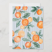 ブルーリトルかわいこちゃんシトラスシャワーアドバイスベビー 招待状 (裏面)