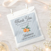 ブルーリトルかわいこちゃんシトラスバースデーパーティークッキー フェイバーバッグ (クリップ留めされた状態)