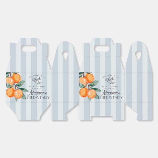 ブルーリトルかわいこちゃんシトラスバースデーパーティー フェイバーボックス (見開き)