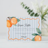 ブルーリトルかわいこちゃんパステルシトラスおむつラッフル エンクロージャーカード (スタンド正面)