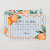ブルーリトルかわいこちゃんパステルシトラスブックフォーベビー エンクロージャーカード (正面/裏面)
