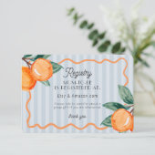 ブルーリトルかわいこちゃんパステルシトラスベビーレジストリ エンクロージャーカード (スタンド正面)