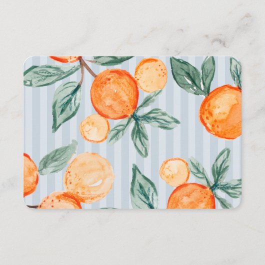 ブルーリトルかわいこちゃんパステルシトラスベビーレジストリ エンクロージャーカード (裏面)