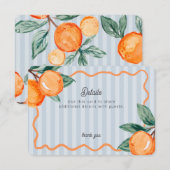 ブルーリトルかわいこちゃんパステルシトラス詳細インサート エンクロージャーカード (正面/裏面)